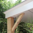 carport met eiken kolom